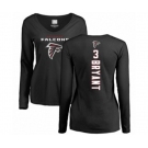 Football Women's Atlanta Falcons #3 Matt Bryant Black Backer Long Sleeve T-Shirt