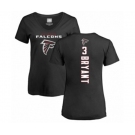 Football Women's Atlanta Falcons #3 Matt Bryant Black Backer T-Shirt