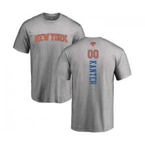 NBA Nike New York Knicks #00 Enes Kanter Ash Backer T-Shirt