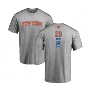 NBA Nike New York Knicks #20 Kevin Knox Ash Backer T-Shirt
