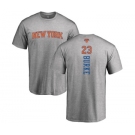 NBA Nike New York Knicks #23 Trey Burke Ash Backer T-Shirt