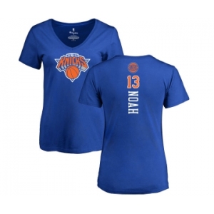 NBA Women's Nike New York Knicks #13 Joakim Noah Royal Blue Backer T-Shirt