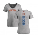 NBA Women's Nike New York Knicks #13 Mark Jackson Ash Backer T-Shirt