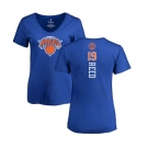 NBA Women's Nike New York Knicks #19 Willis Reed Royal Blue Backer T-Shirt