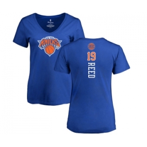 NBA Women's Nike New York Knicks #19 Willis Reed Royal Blue Backer T-Shirt