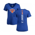 NBA Women's Nike New York Knicks #3 Tim Hardaway Jr. Royal Blue Backer T-Shirt