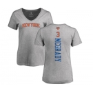NBA Women's Nike New York Knicks #3 Tracy McGrady Ash Backer T-Shirt