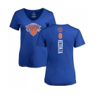 NBA Women's Nike New York Knicks #8 Mario Hezonja Royal Blue Backer T-Shirt