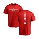 NBA Nike Houston Rockets #15 Clint Capela Red Backer T-Shirt