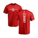NBA Nike Houston Rockets #25 Robert Horry Red Backer T-Shirt