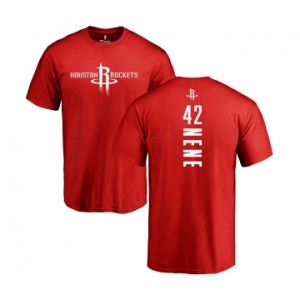NBA Nike Houston Rockets #42 Nene Red Backer T-Shirt