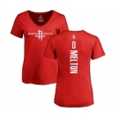 NBA Women's Nike Houston Rockets #0 De'Anthony Melton Red Backer T-Shirt