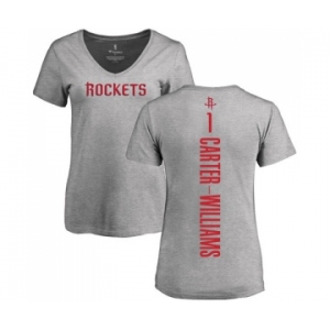 NBA Women's Nike Houston Rockets #1 Michael Carter-Williams Ash Backer T-Shirt