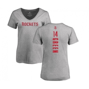NBA Women's Nike Houston Rockets #14 Gerald Green Ash Backer T-Shirt