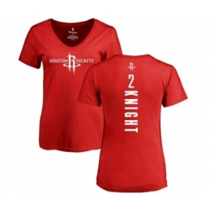 NBA Women's Nike Houston Rockets #2 Brandon Knight Red Backer T-Shirt