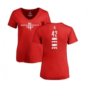 NBA Women's Nike Houston Rockets #42 Nene Red Backer T-Shirt