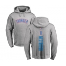 NBA Nike Oklahoma City Thunder #0 Russell Westbrook Ash Backer Pullover Hoodie