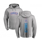 NBA Nike Oklahoma City Thunder #15 Kyle Singler Ash Backer Pullover Hoodie