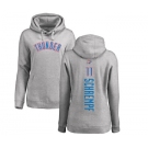 NBA Women's Nike Oklahoma City Thunder #11 Detlef Schrempf Ash Backer Pullover Hoodie