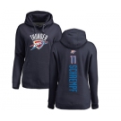 NBA Women's Nike Oklahoma City Thunder #11 Detlef Schrempf Navy Blue Backer Pullover Hoodie