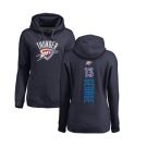 NBA Women's Nike Oklahoma City Thunder #13 Paul George Navy Blue Backer Pullover Hoodie