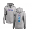 NBA Women's Nike Oklahoma City Thunder #20 Gary Payton Ash Backer Pullover Hoodie