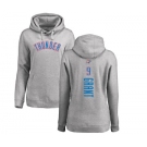 NBA Women's Nike Oklahoma City Thunder #9 Jerami Grant Ash Backer Pullover Hoodie