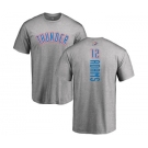 NBA Nike Oklahoma City Thunder #12 Steven Adams Ash Backer T-Shirt