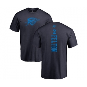 NBA Nike Oklahoma City Thunder #2 Raymond Felton Navy Blue One Color Backer T-Shirt
