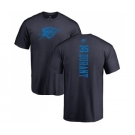 NBA Nike Oklahoma City Thunder #35 Kevin Durant Navy Blue One Color Backer T-Shirt