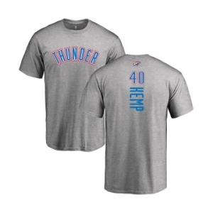 NBA Nike Oklahoma City Thunder #40 Shawn Kemp Ash Backer T-Shirt