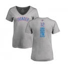 NBA Women's Nike Oklahoma City Thunder #12 Steven Adams Ash Backer T-Shirt