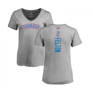 NBA Women's Nike Oklahoma City Thunder #2 Raymond Felton Ash Backer T-Shirt