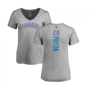NBA Women's Nike Oklahoma City Thunder #20 Gary Payton Ash Backer T-Shirt
