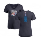 NBA Women's Nike Oklahoma City Thunder #9 Jerami Grant Navy Blue Backer T-Shirt