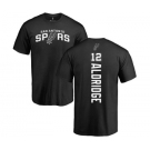 NBA Nike San Antonio Spurs #12 LaMarcus Aldridge Black Backer T-Shirt