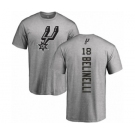 NBA Nike San Antonio Spurs #18 Marco Belinelli Ash Backer T-Shirt