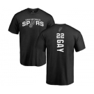 NBA Nike San Antonio Spurs #22 Rudy Gay Black Backer T-Shirt