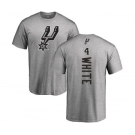 NBA Nike San Antonio Spurs #4 Derrick White Ash Backer T-Shirt