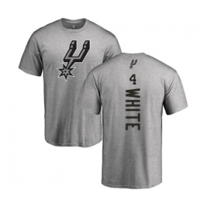 NBA Nike San Antonio Spurs #4 Derrick White Ash Backer T-Shirt