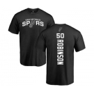 NBA Nike San Antonio Spurs #50 David Robinson Black Backer T-Shirt