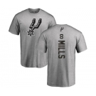 NBA Nike San Antonio Spurs #8 Patty Mills Ash Backer T-Shirt