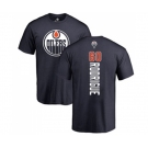 NHL Adidas Edmonton Oilers #60 Olivier Rodrigue Navy Blue Backer T-Shirt