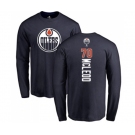 NHL Adidas Edmonton Oilers #70 Ryan McLeod Navy Blue Backer Long Sleeve T-Shirt