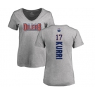 NHL Women Adidas Edmonton Oilers #17 Jari Kurri Ash Backer T-Shirt