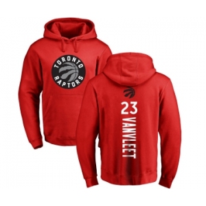 NBA Nike Toronto Raptors #23 Fred VanVleet Red Backer Pullover Hoodie