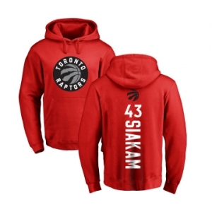 NBA Nike Toronto Raptors #43 Pascal Siakam Red Backer Pullover Hoodie