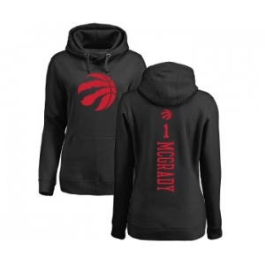 NBA Women's Nike Toronto Raptors #1 Tracy Mcgrady Black One Color Backer Pullover Hoodie