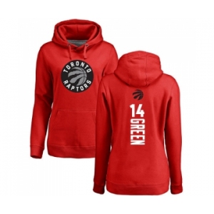 NBA Women's Nike Toronto Raptors #14 Danny Green Red Backer Pullover Hoodie