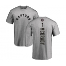NBA Nike Toronto Raptors #1 Tracy Mcgrady Ash Backer T-Shirt